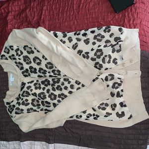Leopard print cardigan